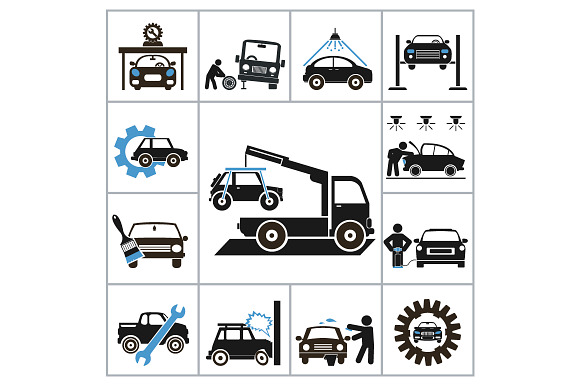 Auto Repair Icons