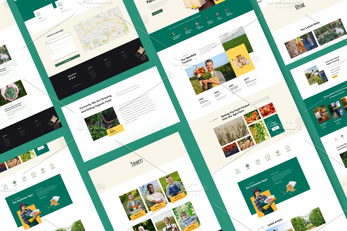Agriculture landing page Website, a Websites & App Template by Themespell (Photo 2 of 5)