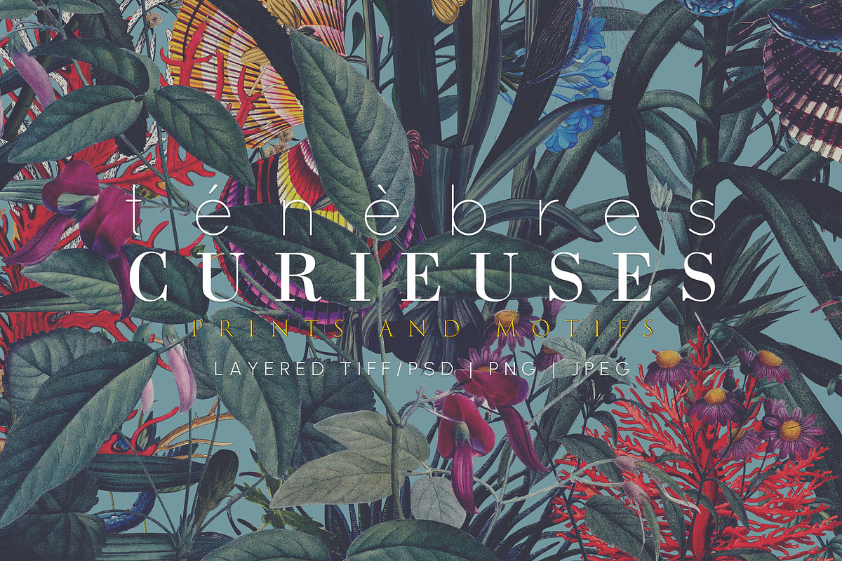 Ténèbres Curieuses Serpent Print, a Pattern Graphic by Pink Linen (Photo 1 of 10)