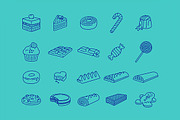 Sweets Icons, an Outline Icon by Babic Goran (Thumbnail 2 of 4)