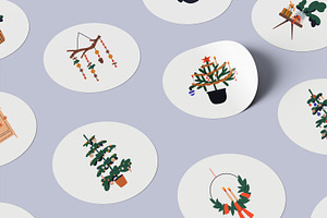 Christmas Holiday Decorations Set