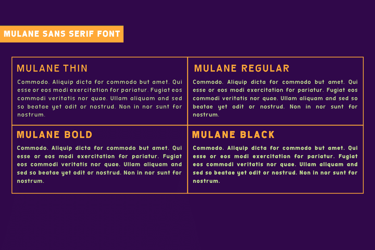 Mulane, a Sans Serif Font by twinstd (Photo 2 of 12)