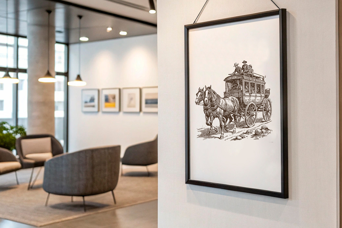 Stagecoach. Wild West era., a Graphic by Designs by Helen Trupak (Photo 3 of 3)