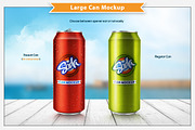 Can Mockup 500 ml, a Product Mockup by Plus Media (Thumbnail 2 of 6)