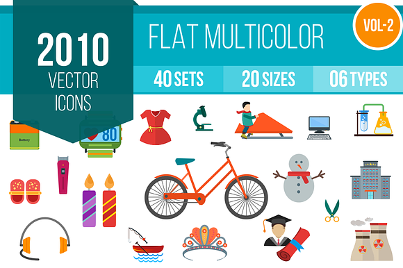 2010 Flat Multicolor Icons (V2) preview 5