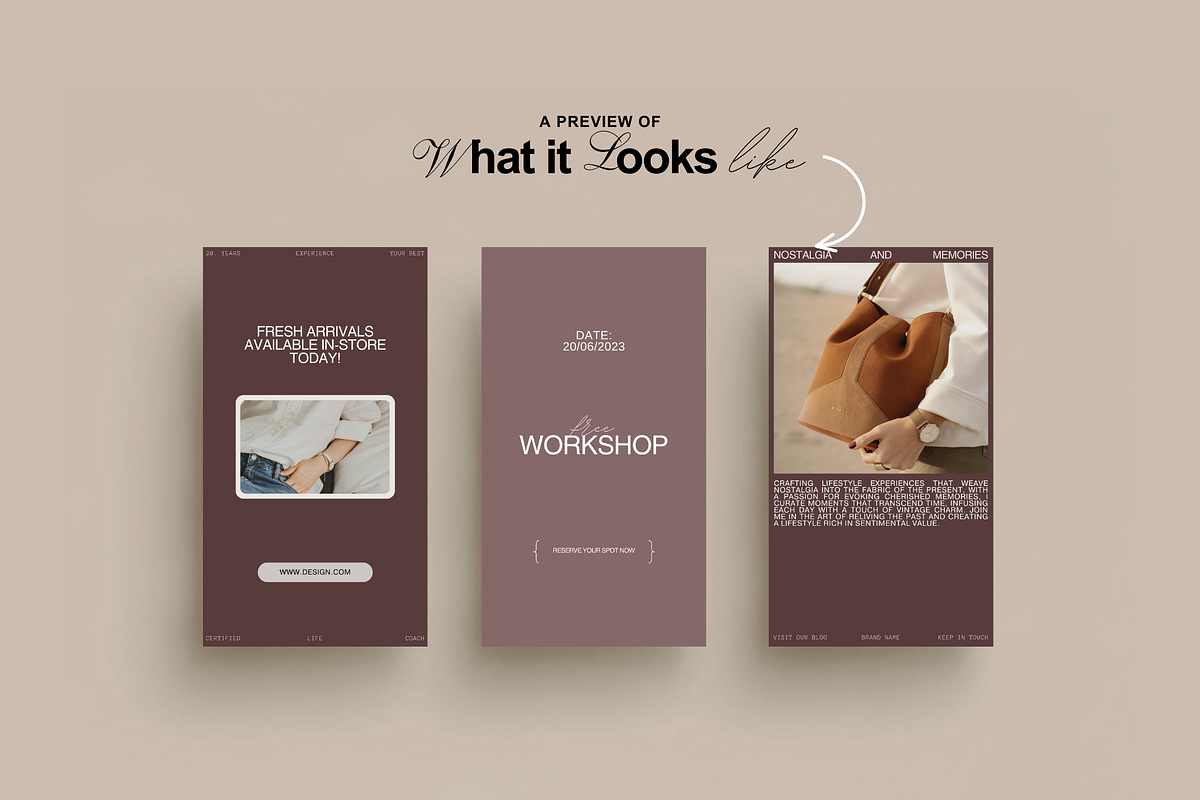 Minimal Instagram Templates CANVA, a Social Media Template by Prapti Design