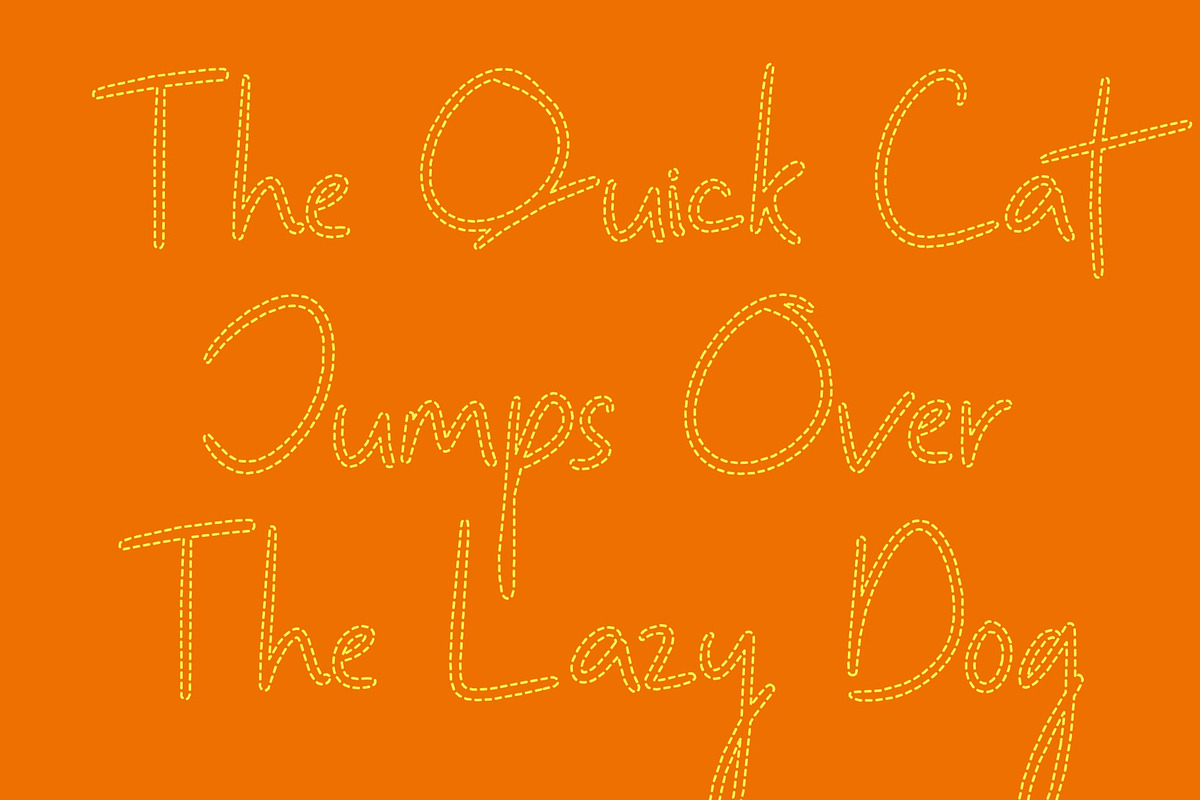 CS Michigan Dashed, a Handwritten Font by Craft Supply Co. (Photo 5 of 8)