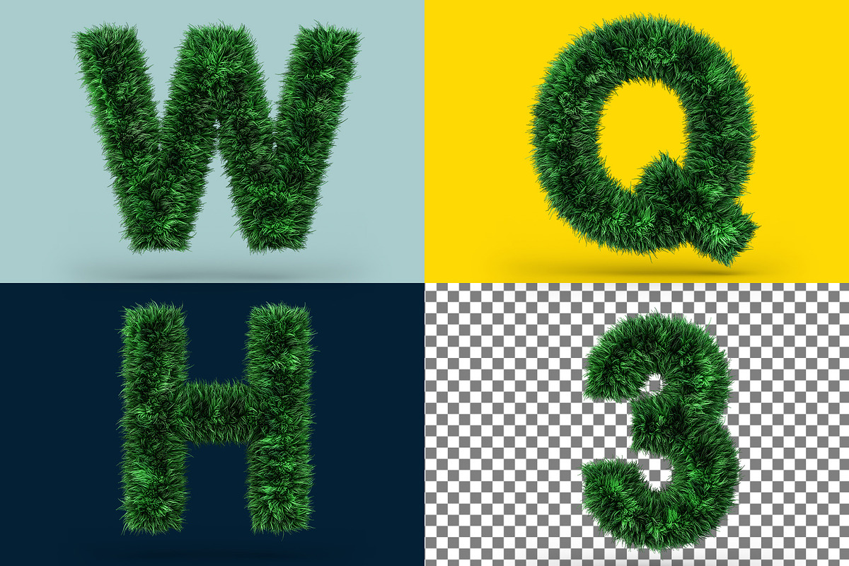 Uppercase GRASS, green font, a Background Graphic by 3D Graphics Shop (Photo 2 of 3)