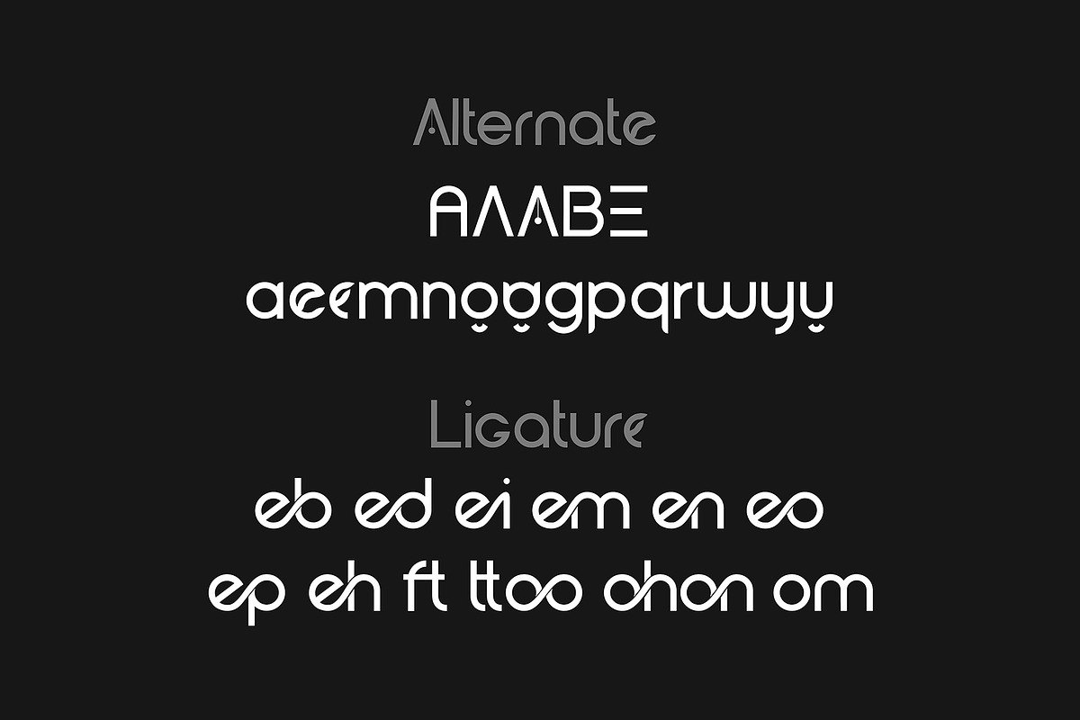 Gued – Geometric Sans Serif Font, a Sans Serif Font by figuree studio (Photo 5 of 11)
