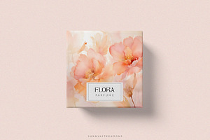 Fuzzy Peach Floral Backgrounds