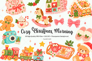 Cozy Christmas Morning Clipart