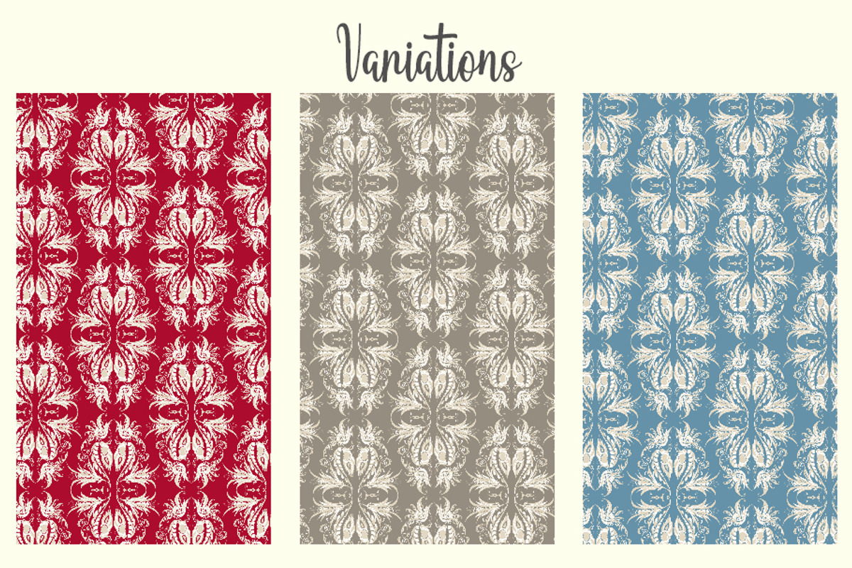 Symphony Damask, a Pattern Graphic by ilustrinna (Photo 7 of 7)