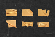 Orange Textured Packaging Torn Tapes, a Texture Graphic by Ksuview (Thumbnail 5 of 12)