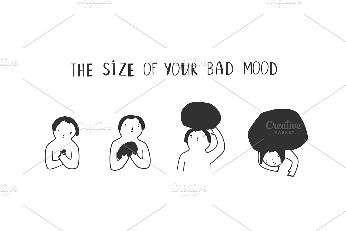 Bad mood vector concept illustration, a Healthcare Illustration by Stock-Smart-Start