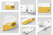 Landscape Book Branding Mockups, a Product Mockup by GfxFoundry (Thumbnail 2 of 9)