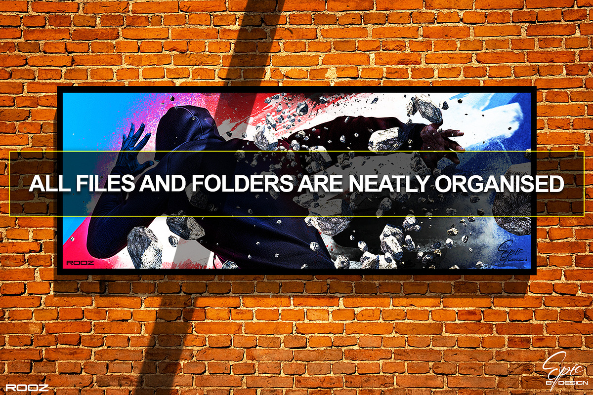 Urban Wall Mockup Set 01, a Print Template by Epic By Design (Photo 3 of 6)