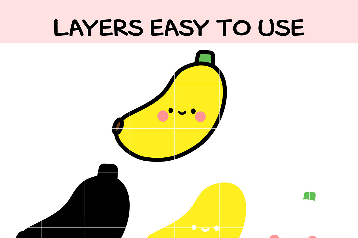 Cute Baby Banana SVG Bundle, an Illustration by TheHitShop (Photo 3 of 10)