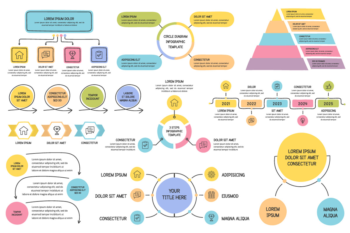 Hand Drawn Infographic Templates, a Graphic by PixMarket (Photo 2 of 5)
