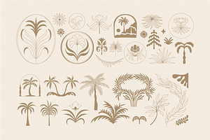 Vector Boho Logo Templates