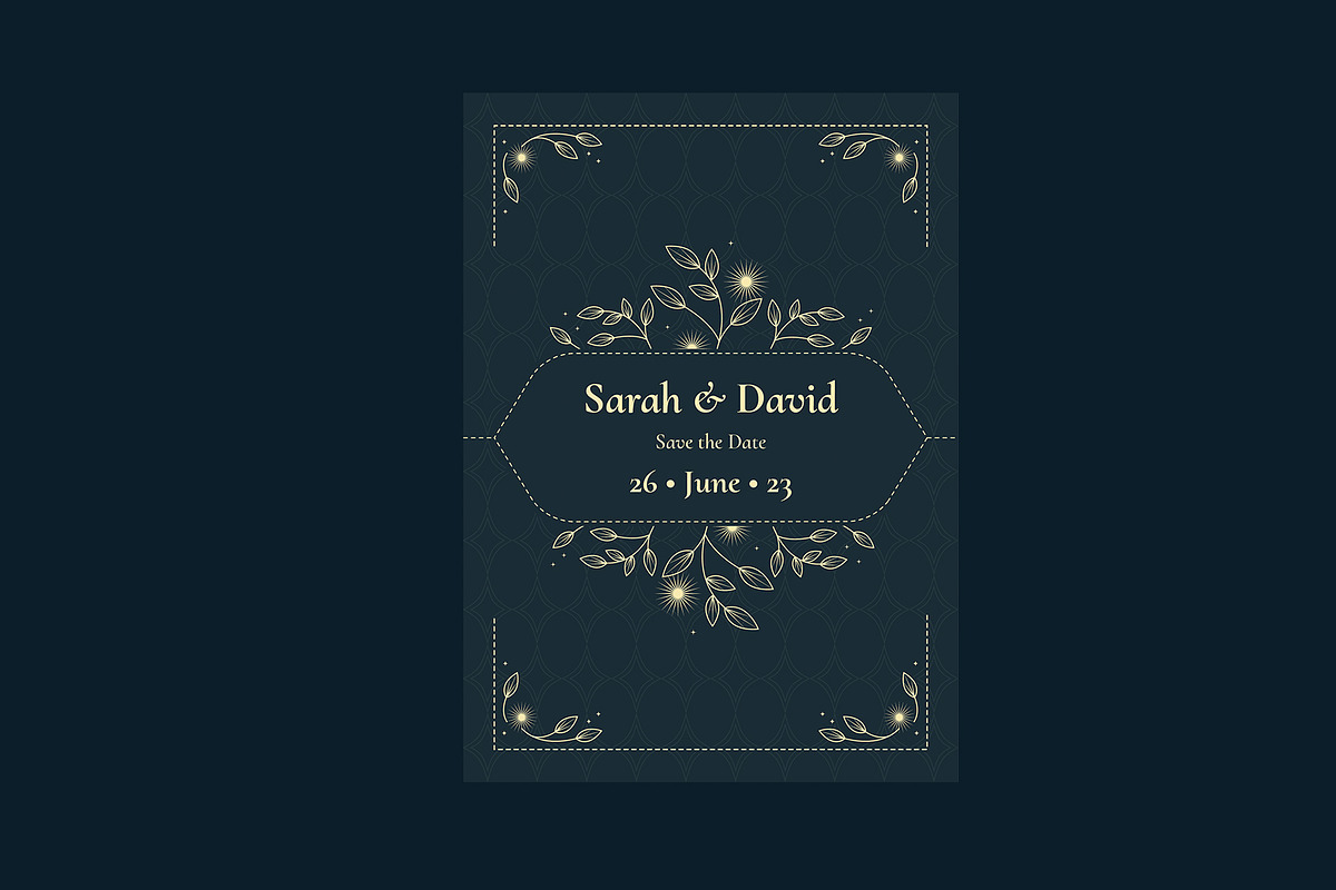 Elegant Floral Wedding Invitation, an Invitation Template by Neermana (Photo 4 of 4)