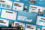 Quarterly Meeting Agenda, a Presentation Template by SquidPixey (Thumbnail 1 of 6)