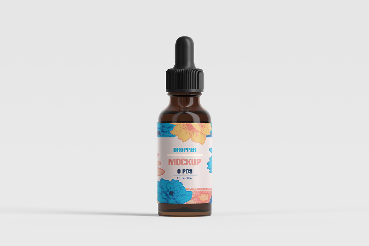 Dropper Bottle and Box Mockup 6 PSD, an Advertising Mockup by GraphicVil (Photo 8 of 9)