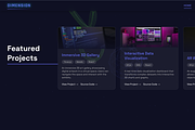 Modern 3D portfolio Template, a HTML Template by Modern Templates Studios (Thumbnail 3 of 4)