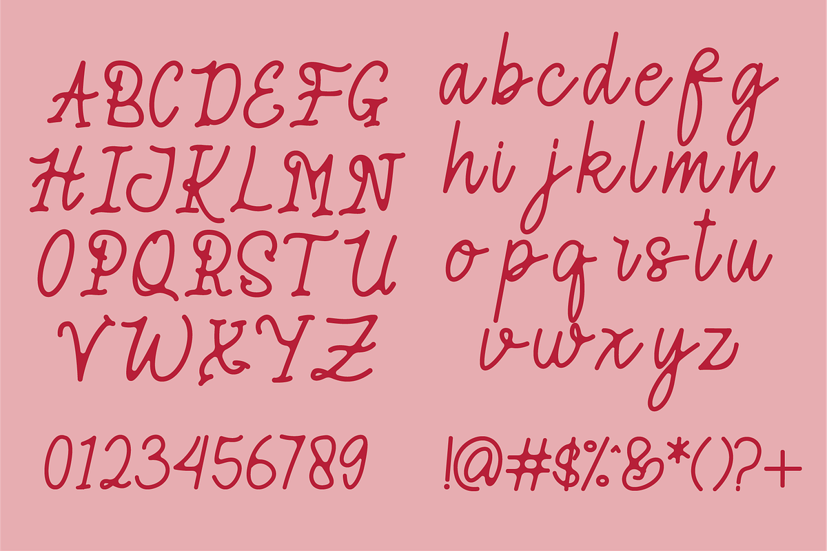 Manthys a Script Font, a Script Font by Berdansabersama (Photo 3 of 8)