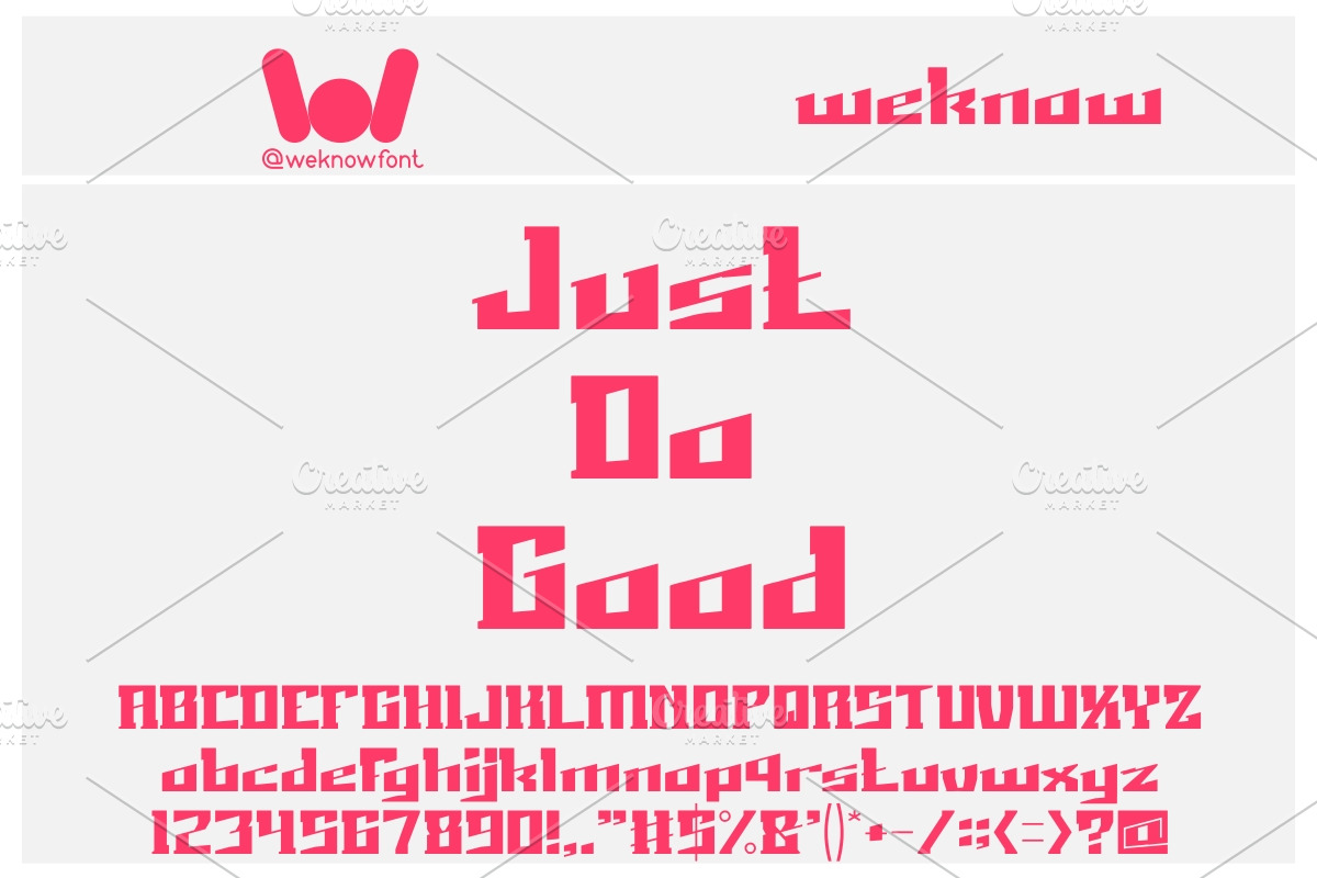 Just Do Right font, a Font by weknow (Photo 3 of 5)