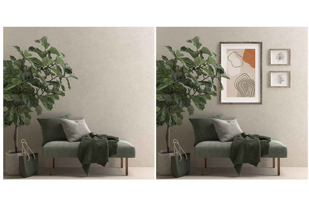 Frame And Artwork Mockup Kit 1, a Print Template by Ceacle Mockup (Photo 23 of 30)