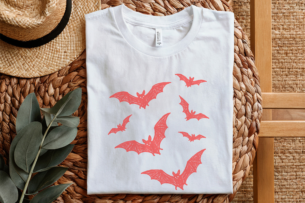 Hand Drawn Red Bats PNG, Halloween, an Illustration by SharpMarketplace (Photo 5 of 9)