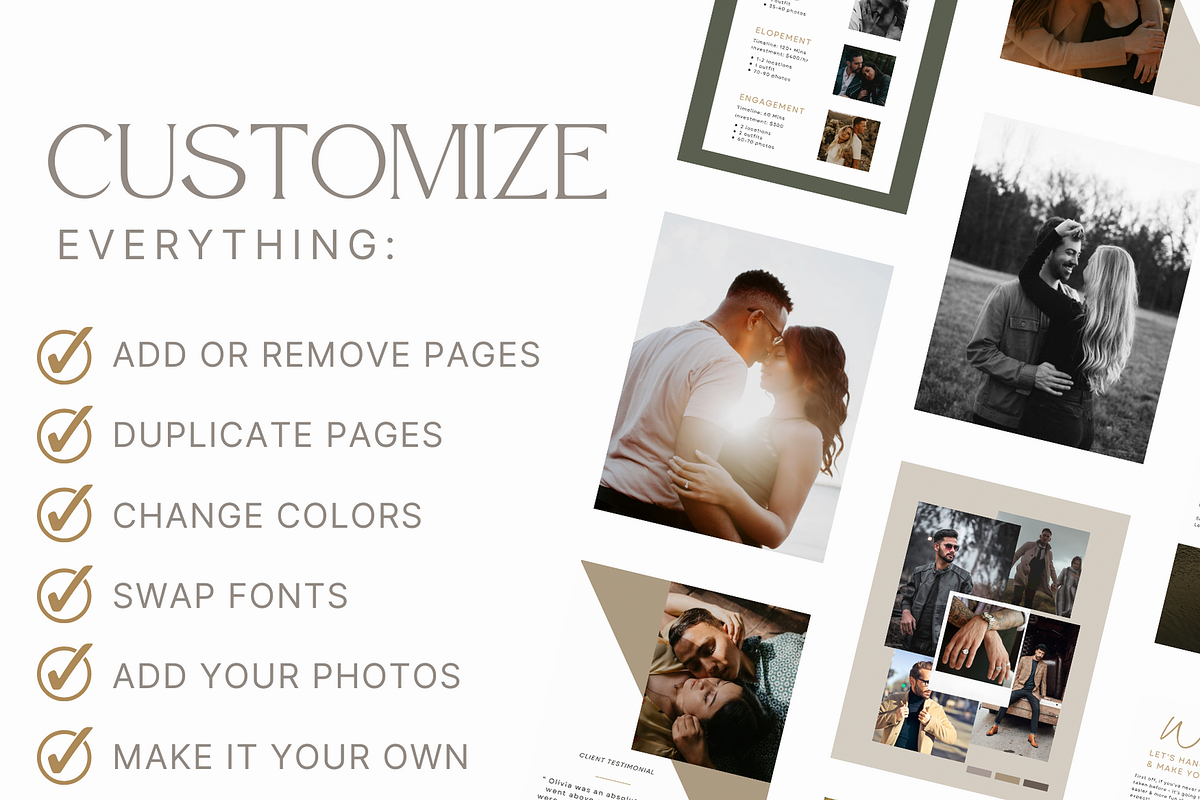 CLASSIC Engagement Photos Guide, a Magazine Template by Signature Edits (Photo 4 of 11)