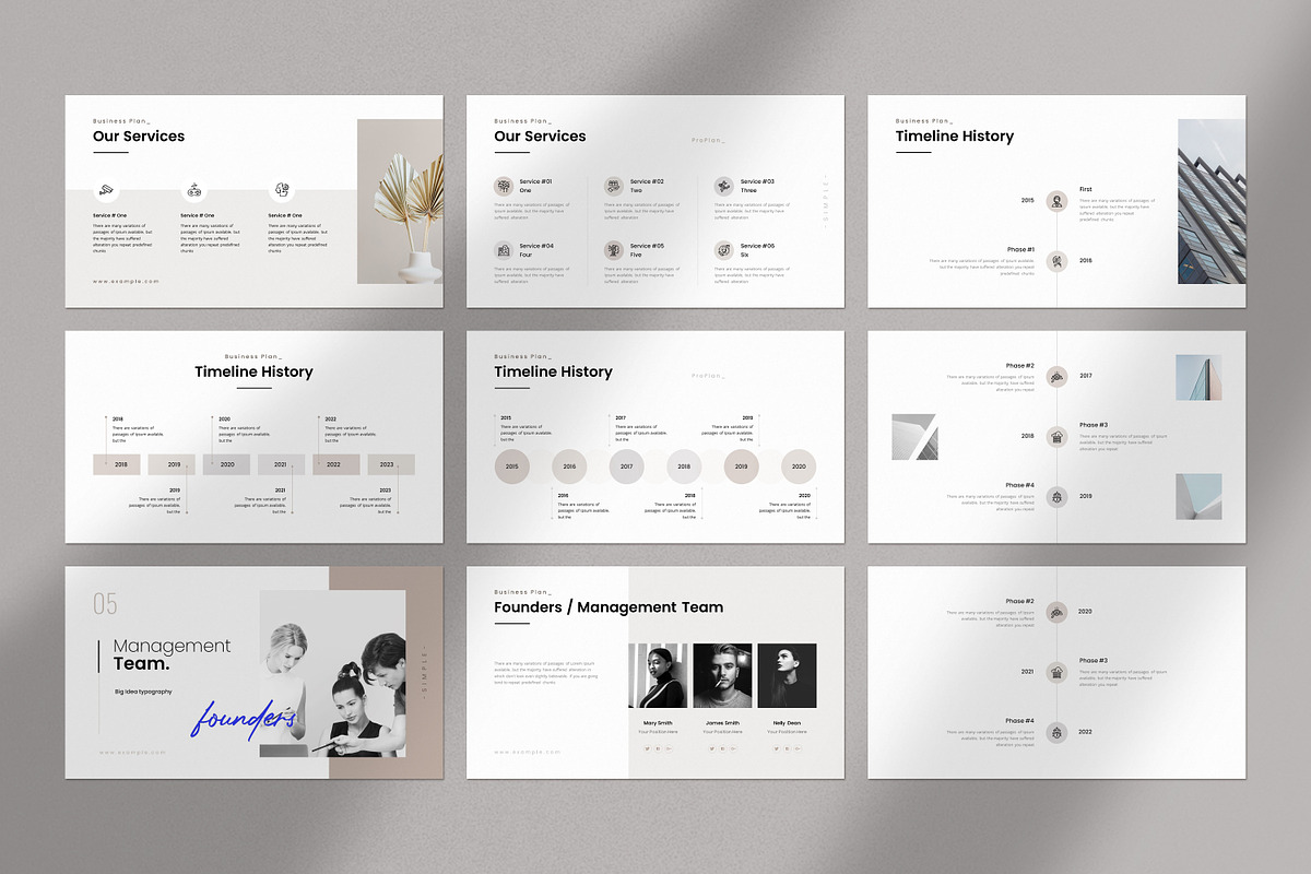 Business Plan PowerPoint Template, a Presentation Template by GoldenPixelStudio (Photo 11 of 27)