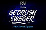Gebrush Sweger, a Font by FSY Creative Lab (Thumbnail 1 of 5)