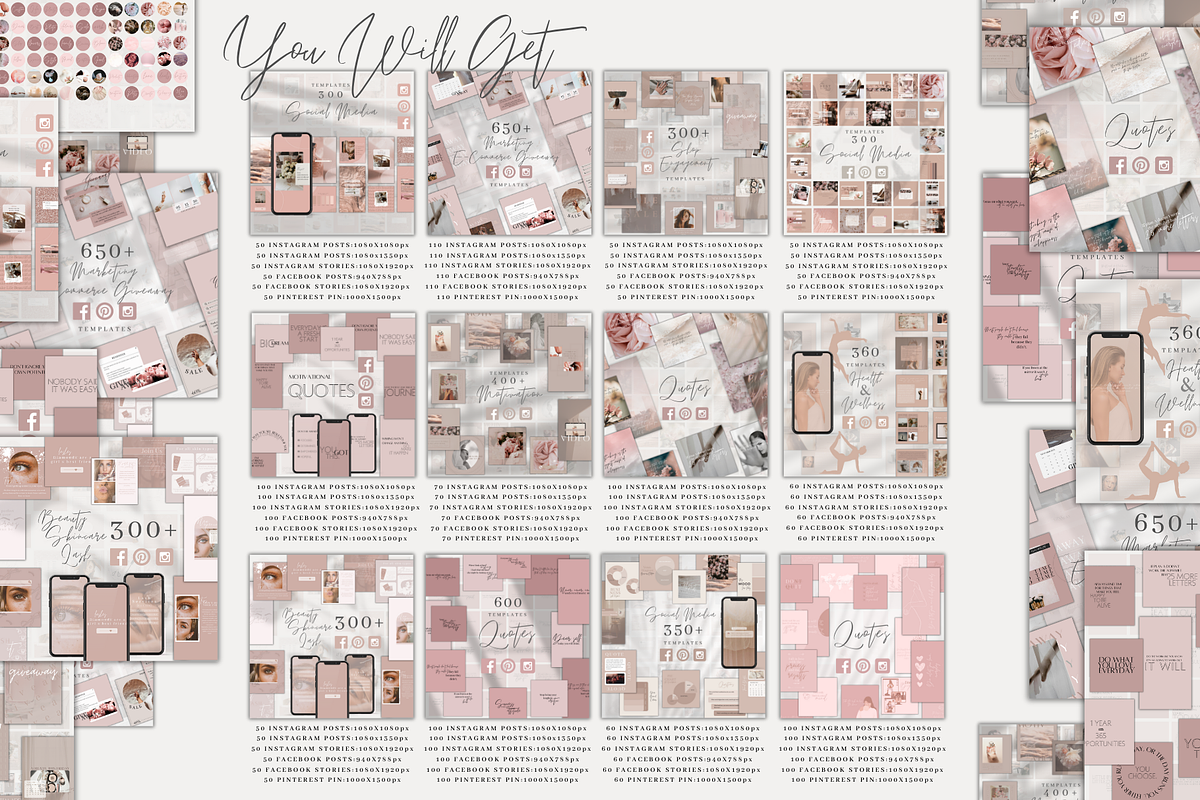 Canva Social Media Template Bundle, a Social Media Template by BRANDcontent (Photo 4 of 10)