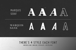 Marquis - Organic Font Duo EXTRAS