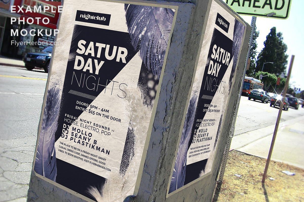 Feather Series – Saturday Night Flye, a Flyer Template by FlyerHeroes (Photo 3 of 4)
