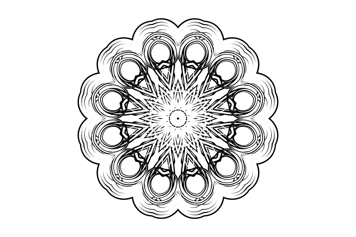 Decorative Mandala Digital Art Pack, a Decorative Illustration by NJ Himel (Photo 80 of 101)