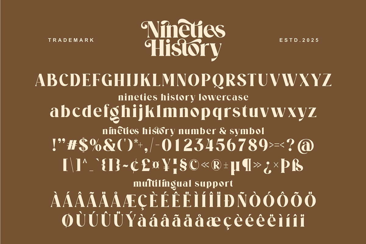 Nineties History - Retro Serif Font, a Serif Font by Keithzo (Photo 6 of 8)