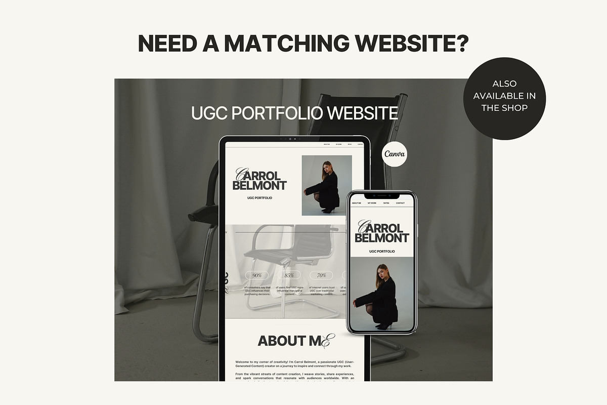 Course Sales Page Canva, a Landing Page Template by Studio Suvelle (Photo 7 of 7)