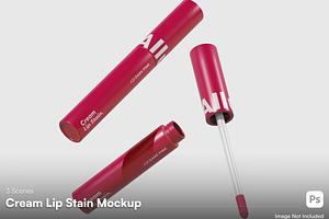 Lip Cream Mockup, a Packaging Mockup by graphicsauce