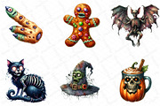 Halloween Zombie Watercolor Clipart, an Illustration by DreamPrint404 (Thumbnail 4 of 5)