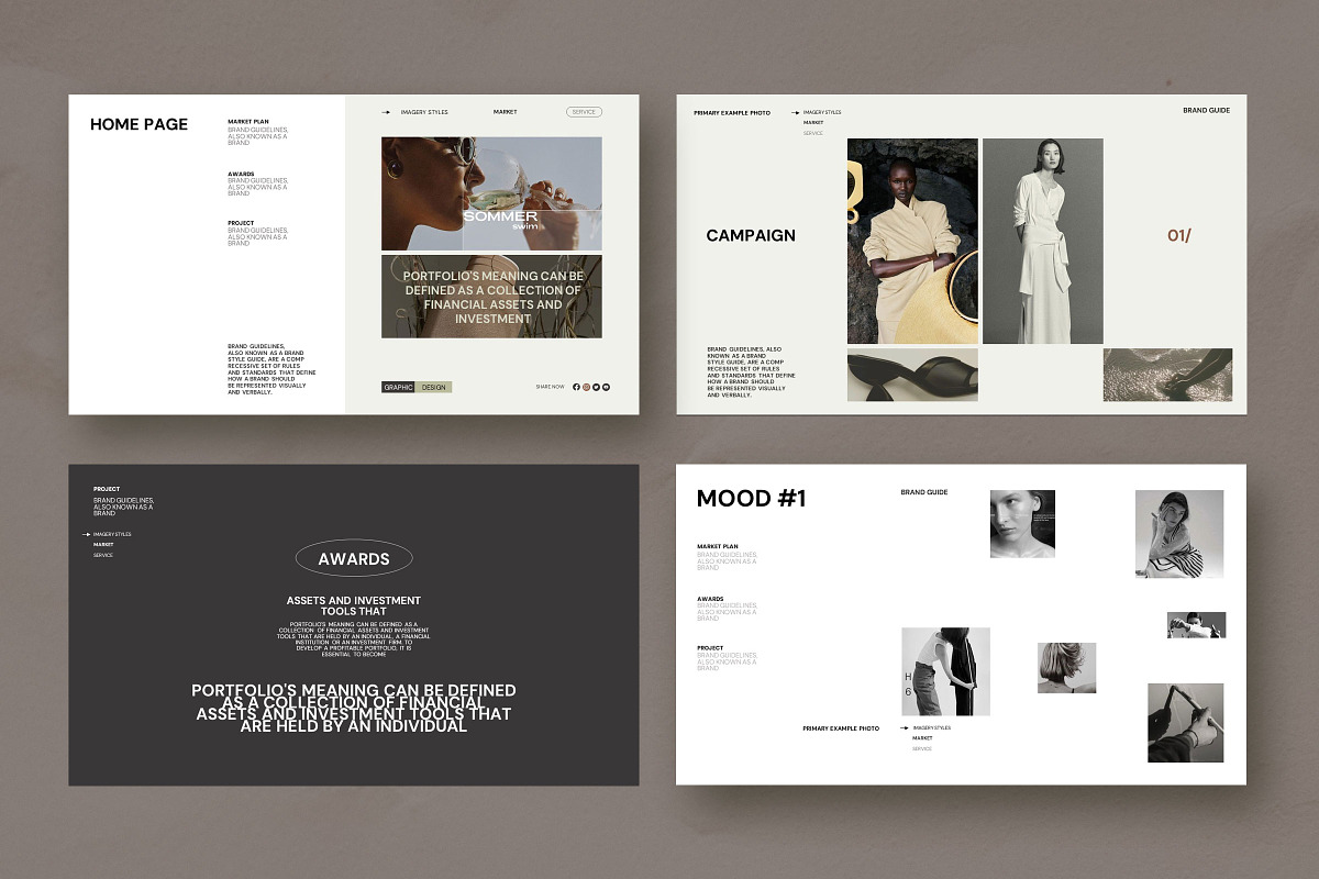 Ava | Creative Portfolio Template, a Presentation Template by Studio Industry (Photo 5 of 9)