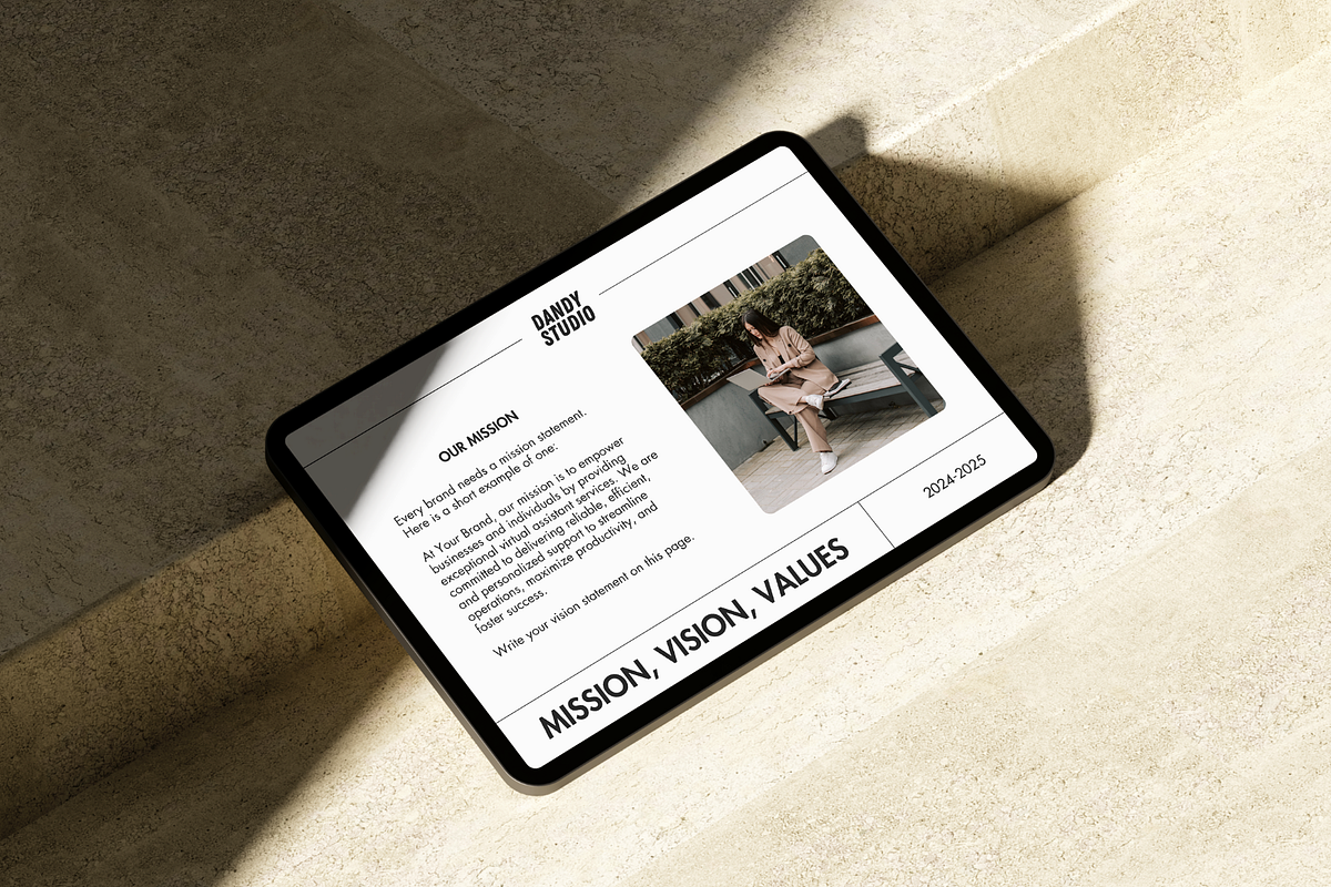 Brand Style Guide Template for Canva, a Branding & Logo Template by Dandy Studio (Photo 6 of 6)
