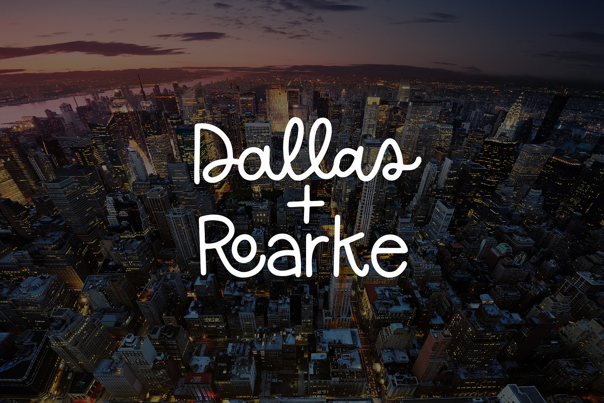 Dallas + Roarke Font Duo
