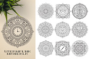 300 Vector Mandala Ornaments, a Decorative Illustration by pixaroma (Thumbnail 22 of 49)