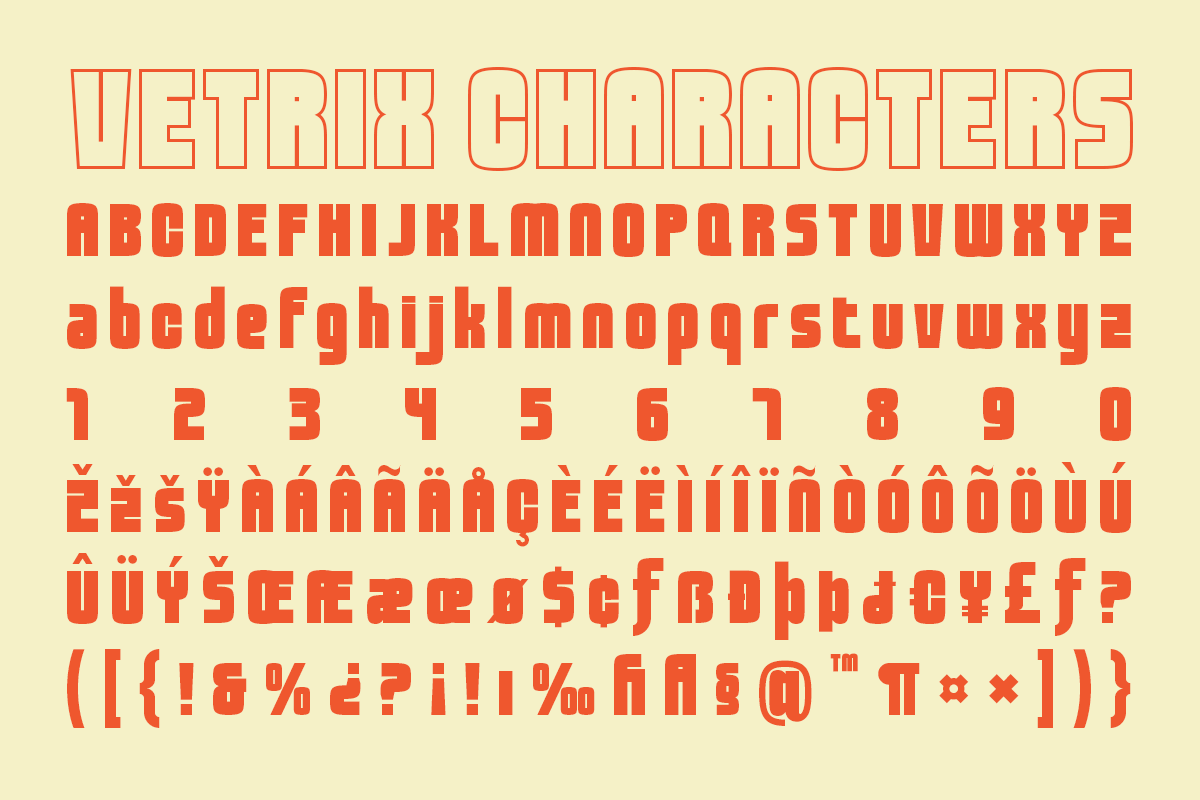 Vetrix - Bold Sans Serif Font, a Sans Serif Font by roomspace creative lab (Photo 11 of 11)