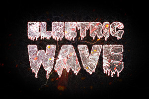 PSD Electric Editable Text Effect