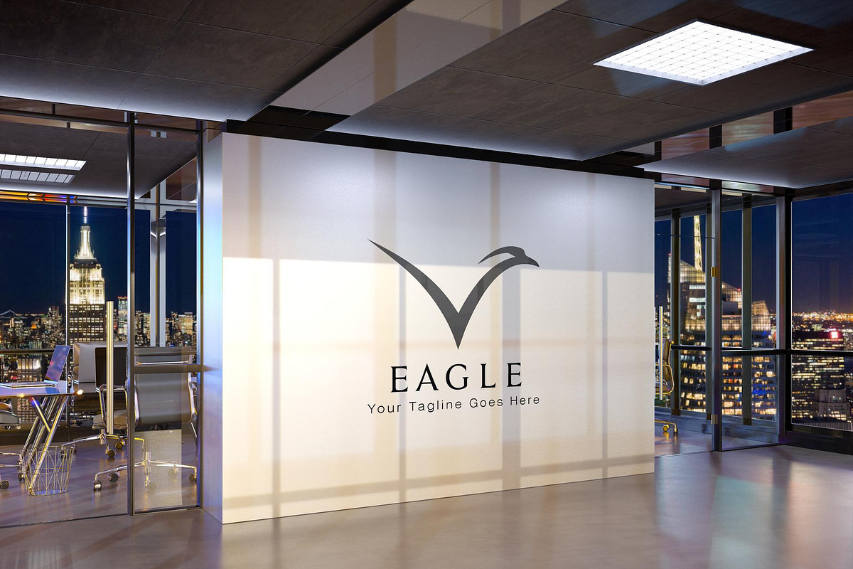 Minimalist Eagle Logo Design, a Branding & Logo Template by YUDesignStore (Photo 11 of 11)