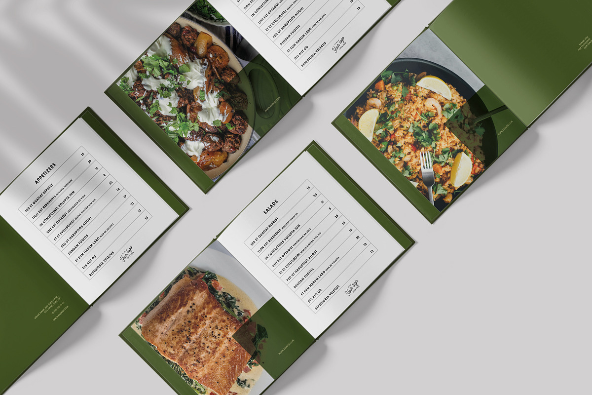 Square Restaurant Menu Template